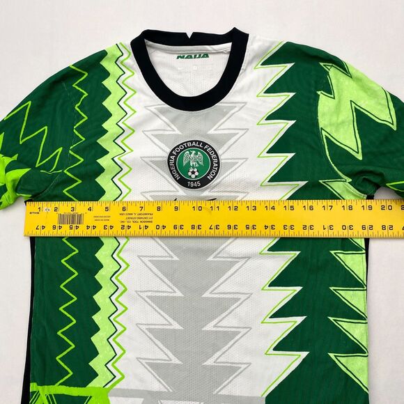 Nike Naija Nigerian Football Federation Soccer Jersey Green Black Medium - Picture 7 of 9